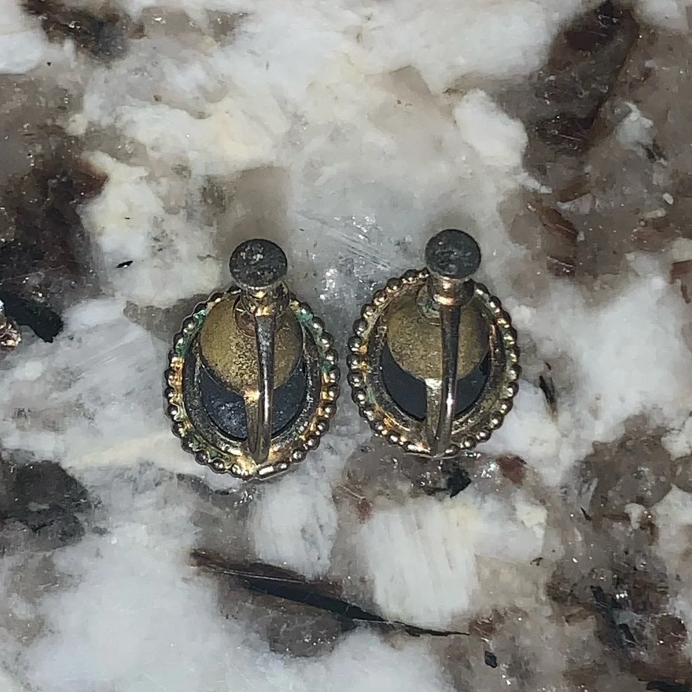 Sterling Silver Vintage Clip-On Earrings - Picture 6 of 9